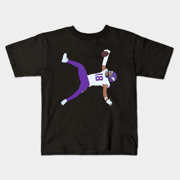 Justin Jefferson king of the North Kids T-Shirt by SuperiorlyScout